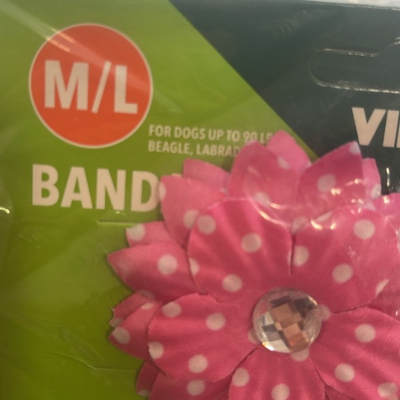 Vibrant Dogs Beagle, Labrador, Chihuahua Bandana Set Pink Color NWT - Picture 6 of 15
